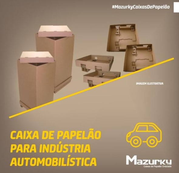caixa de papelao para industria automobilistica